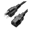 Cable De Corriente Alimentación 5m Cobre Color Negro Negro