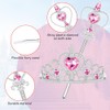 Vicloon 6PCS Princess Crown and Wands, Princess Dress Up Accessories