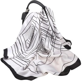 FAIRYGATE Womens Scarves Ladies Scarfs Silk Satin Square Hair Head Scarf Neckerchief for Women Headscarf A2111