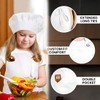 EIYVUAL Children's Apron and Chef's Hat Set, Adjustable Children's Cooking