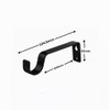 HOMEELABADOR®Curtain Pole Rod Bracket Pipe Holder Heavy Duty Drapery Ring