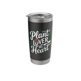 Plant Lover Gardening Heart Funny Garden Trowel and Ladybug Stainless Steel Insulated Tumbler