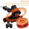 4 Pcs Worx Strimmer Spool Lawn Mower Strimmer Spool Grass