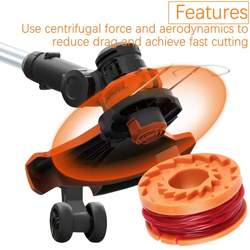 4 Pcs Worx Strimmer Spool Lawn Mower Strimmer Spool Grass