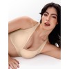 LetsJoli Deep V Mesh Wireless Bras for Women No Underwear
