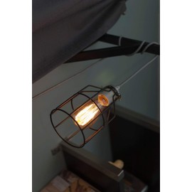 YI LIGHTING - Industrial Vintage Style Metal Lamp Guard Cage for Pendant String Lights and Vintage Lamp Holders (4-Pack)