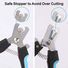 2 Pack Pet Nail Trimmer Clipper Set with 2 Nail Files, Dog Nail Clippers for Small, Large & Medium Dogs Cats Pet Toenail Clippers with Nail Files