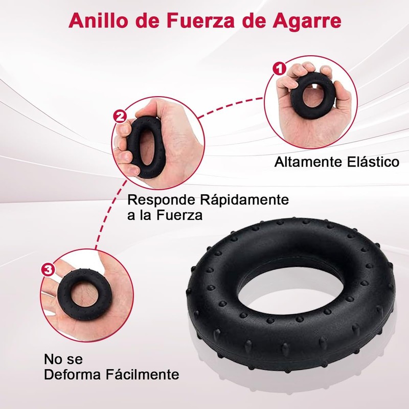 Ejercitador de Mano 6 en 1, Fortalecedor de Agarre, Hand