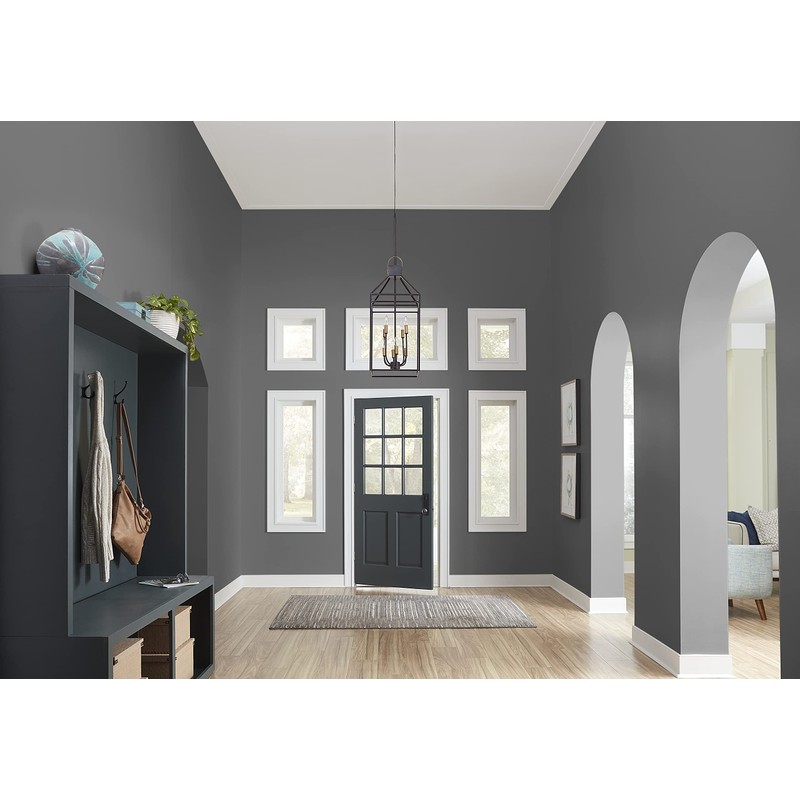 KILZ TRIBUTE Paint & Primer, Interior, Satin, Mystic Black, 1