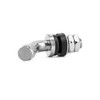 QWORK Tire Valve Stem, 4Pcs 45 Degree Angled Bolt-in Valve
