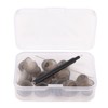 Hearing Amplifier Plugs Double Layers Silicone Ear Plug Tips Dome