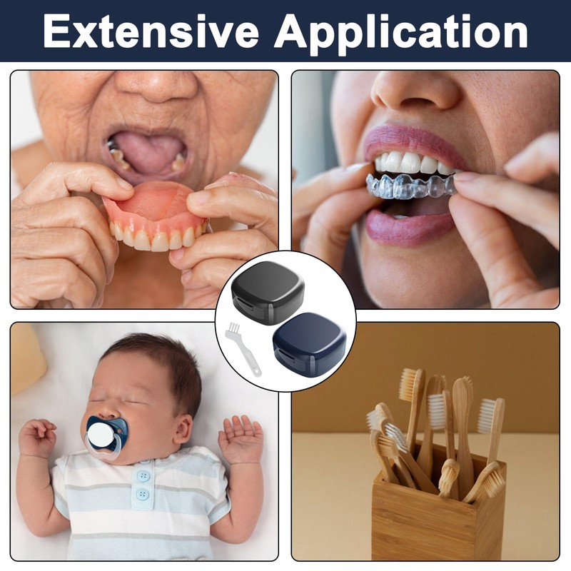 Braces Box 2 Pieces Denture Box Denture Box Denture Box
