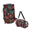 Printed Backpack Polyester Large Capacity Multifunctional Outdoor Leisure Travel BagRed