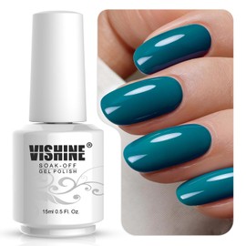 Vishine Gelpolish Professional UV LED Soak Off Varnish Color Gel Nail Polish Manicure Salon DeepSkyBlue(1439)