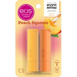 eos Flavor Lab Secret Menu Lip Balm - Peach Yuzu, Limited-Edition, Moisturizing, Hydrating, Dry Lips, Variety Pack, 0.14 oz, 2-Pack