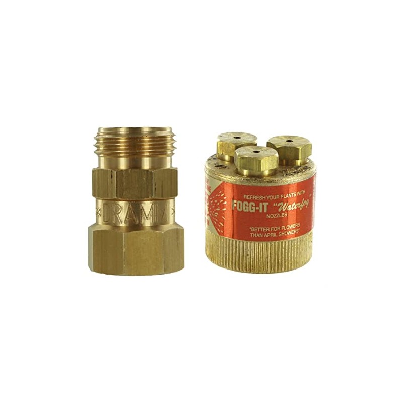 Fogg It 2 GPM Brass Misting Nozzle with Dramm Brass