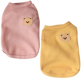 Cotton Dog Shirt Summer Lightweight Pet T-Shirts Soft Breathable Stretchy Cats Dogs Tee Shirt Sleeveless Vest Dog Apparel for Medium Small Dog Clothes