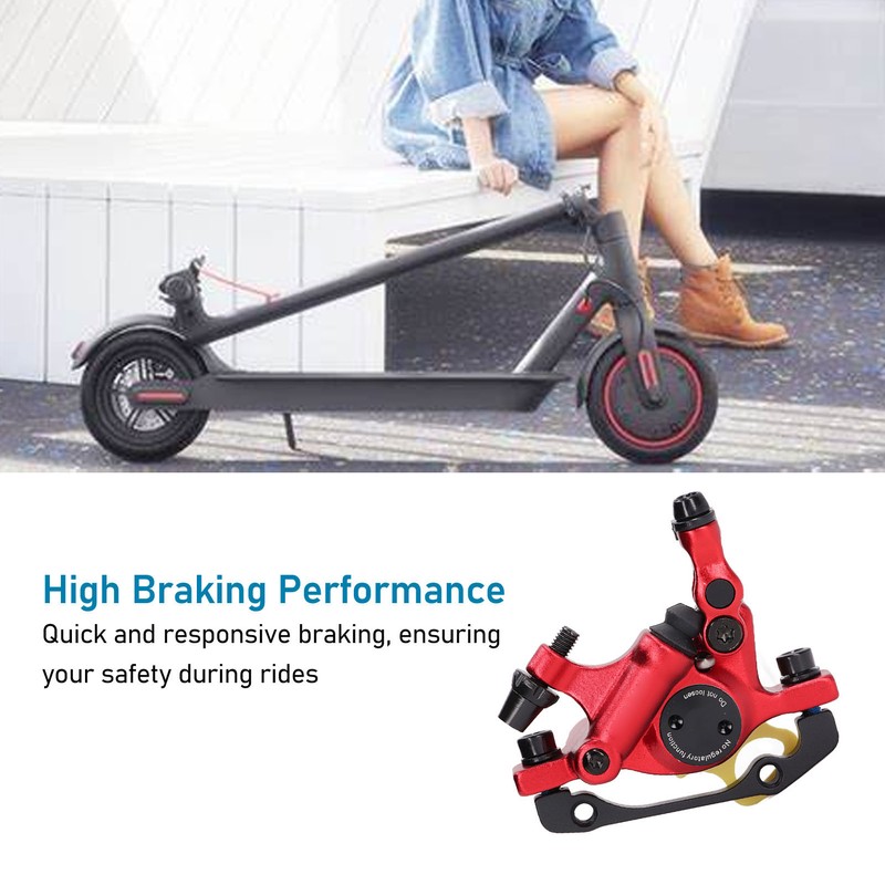 Electric Scooter Disc Brake Calipers Aluminium Alloy Quick Response Wheel
