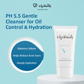 Herbaline [Facial Cleanser] Herblands Cleansing Aloe Vera Facial Wash (50g) ll HerbaLine ll clean beauty 洗颜霜