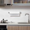 Stainless Steel Kitchen Wall Roll Holder, No Drilling, for Pantry,