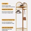 HKaikzo Corner Coat Rack, Gold Clothes Rack with 6 Metal