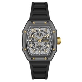 Invicta Racing Men 48.5mm Plastic Gold + Black White+Grey dial VH61 Quartz