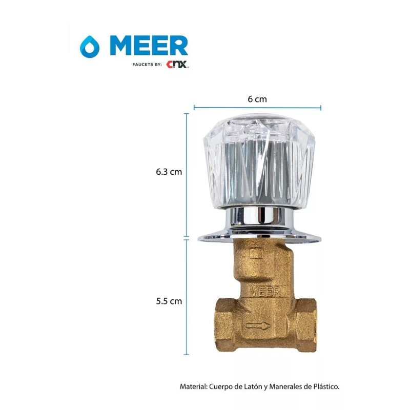 CNX Juego De 2 Llaves Para Regaderas Con Un Acabado