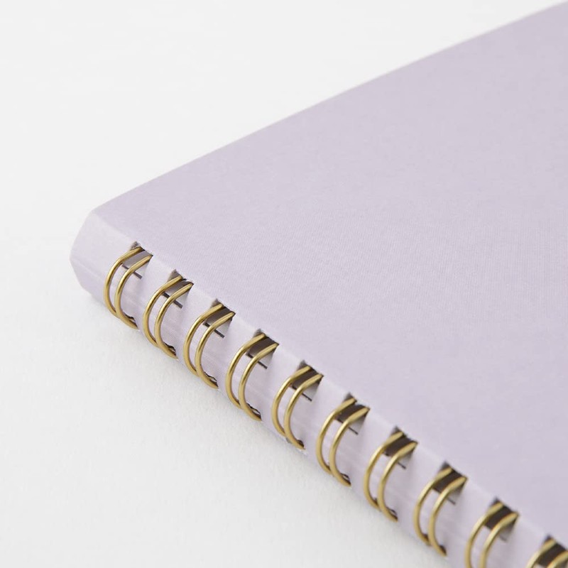DESIGNPHIL Midori 15335006 Notebook, Ring Notebook, Color, Dot Square, Purple,