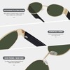 Fozono Retro Oval Sunglasses for Women Men Trendy Shades Sun
