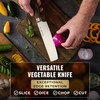 Cutluxe Shinobi Nakiri Knife – 7" Vegetable Knife for Chopping,