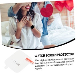 KICHOUSE 6 Pcs Full Cover Watch Screen Protective Films for Series Tpu Smartwatch Screen Cover with Bubble Installation High Definition Scratch Resistant Protection
