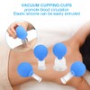 4pcs / box Vacuum Cupping Cups Set Silicone Glass Body