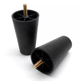 Murtenze 4Pcs 5 inch Sofa Legs Round Tapered Plastic Couch Legs Replacement Furniture