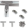 3030 Series/T Shape Heavy Duty Aluminum Profile Connector Bracket Set,4Pcs