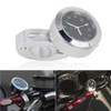 Akozon Motorcycle Handlebar Watch 22 mm Universal Handlebar Watches Clock