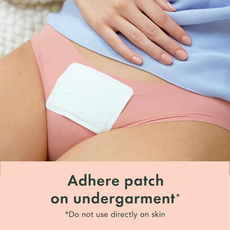 Rael Herbal Heating Patches - Period Cramps, Ultra Thin Design,