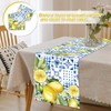 Spring Table Runner - Lemon Pattern, Perfect for Easter Tablecloths,