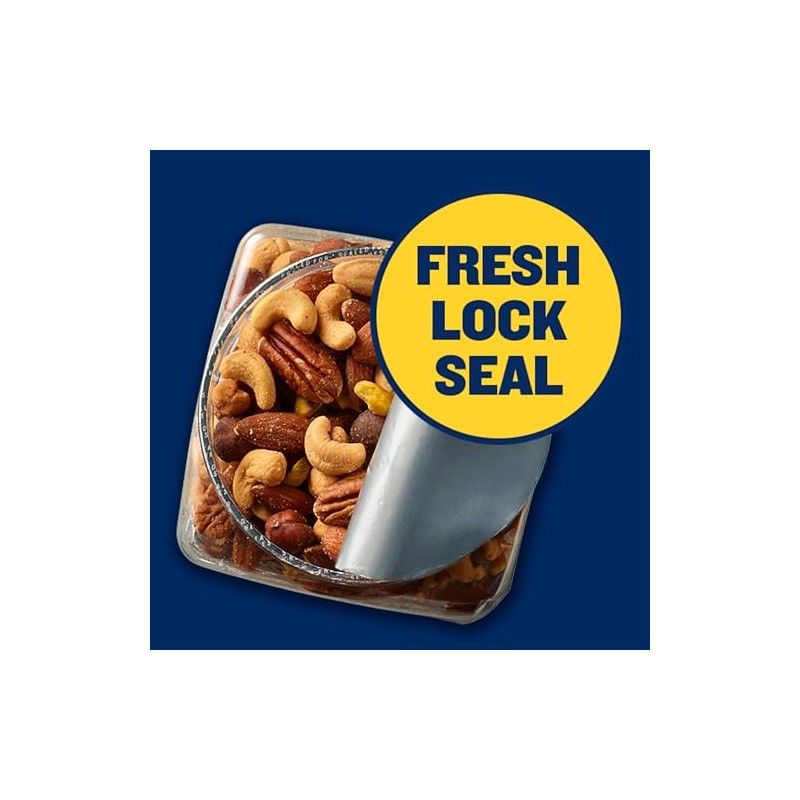 PLANTERS Unsalted Premium Nuts 34.5 oz Resealable Container- Contains Roasted