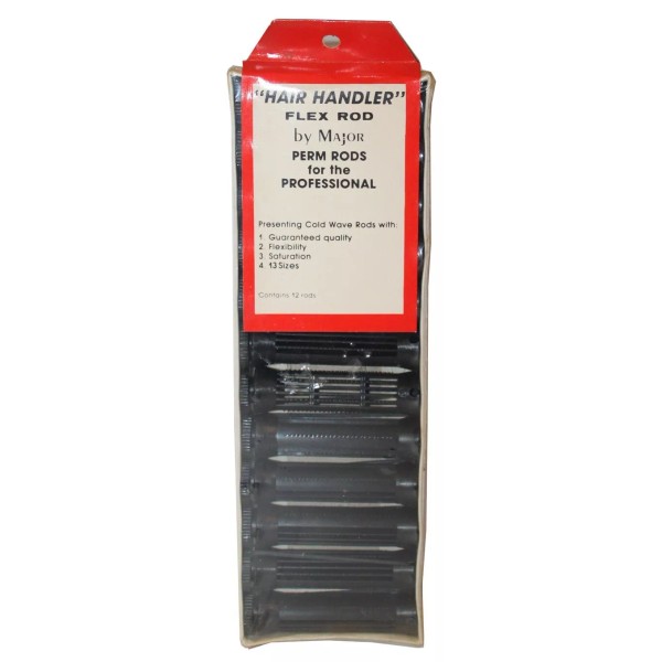 Unbranded Hair Handler 2" Black Perm Rods 2pk