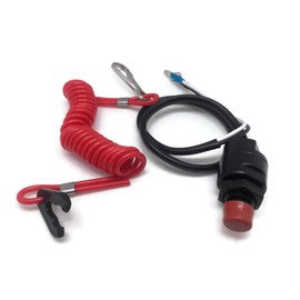 Boat Motor Engine Kill Stop Switch & Safety Lanyard 6E9-82575-09 For Yamaha/Honda/Tohatsu Outboard Motors Engine