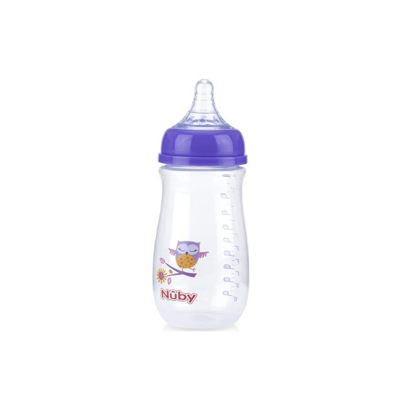 Nuby Wide Neck Bottle with Anti-Colic Air System 1 Count