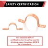 Pro 30-Pack EFIELD 5/8-Inch Copper Pipe Straps, Two-Hole Clamp Mount,