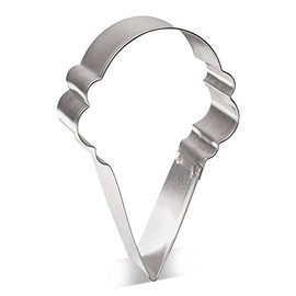 Ice Cream Cone Cookie Cutter 4 Inch - Made in the USA – Foose Cookie Cutters Tin Plated Ice Cream Cone Cookie Mold