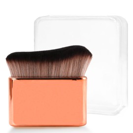 Orybot Self Tan Brush - Kabuki Brush for Body, Bronzer & Foundation Self Tanner, Makeup Brushes for Face & Body (Rose Gold)