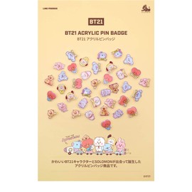 Solomon Shoji BT21 Acrylic Pin Badge (TATA) WAPB-BT21-TT, Acrylic Metal