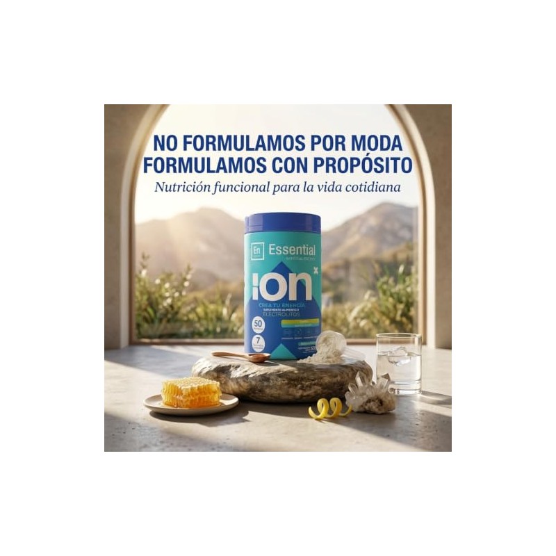Ion Essential Electrolitos Polvo Hidratación Natural Diaria Vitamina Miel Monk