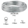 30 m wire rope, 0.7 mm, picture frame, hanging wire,