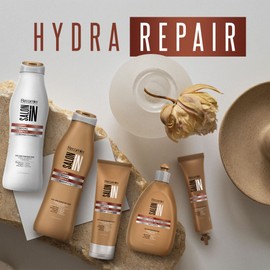 Salon In Recamier Hydra Repair Hair Kit | Shampoo, Conditioner & Leave-In | 10.1 fl oz Each | Deep Repair for Dry & Damaged Hair