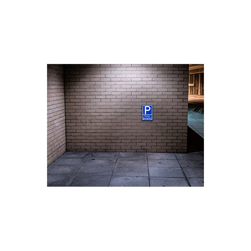Prolac – 2 x Privatparkplatz Sign – PVC Hard Foam