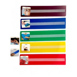 Smile4autism Large 2.5x10 ¼” Tools Perfect to Keep Your Loose Visual Picture Cards Organized. Autism, ABA, ADHD, Language & Apraxia Aspergers